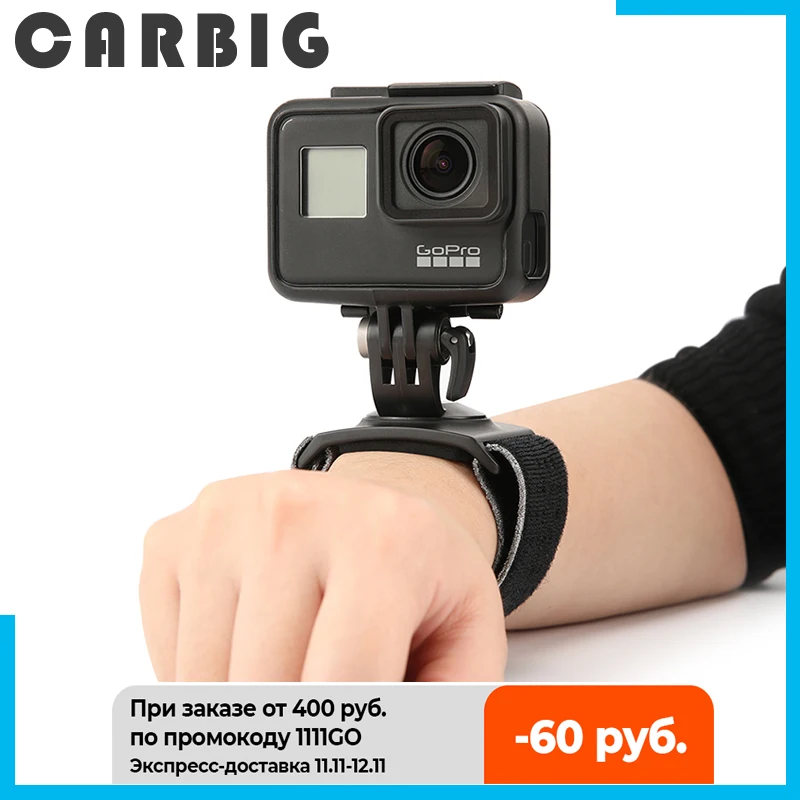 Ремешок на руку и запястье PGYTECH для экшн-камеры DJI OSMO Pocket 2 GoPro 9 8 7 6 Go Pro Gopro9 вращение