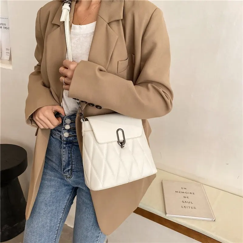 Маленькая квадратная сумка-мессенджер в стиле ретро для женщин