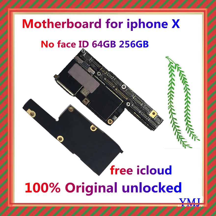 100% Заводская разблокированная материнская плата для iphone X с/без идентификатора