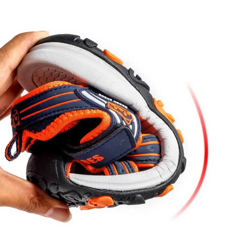 

Summer Boys Sandals Closed Toe PU Leather Mesh Shoes Students Leisure Beach Shoes Size 29-39 Kids Teenagers Outdoor Sandalias