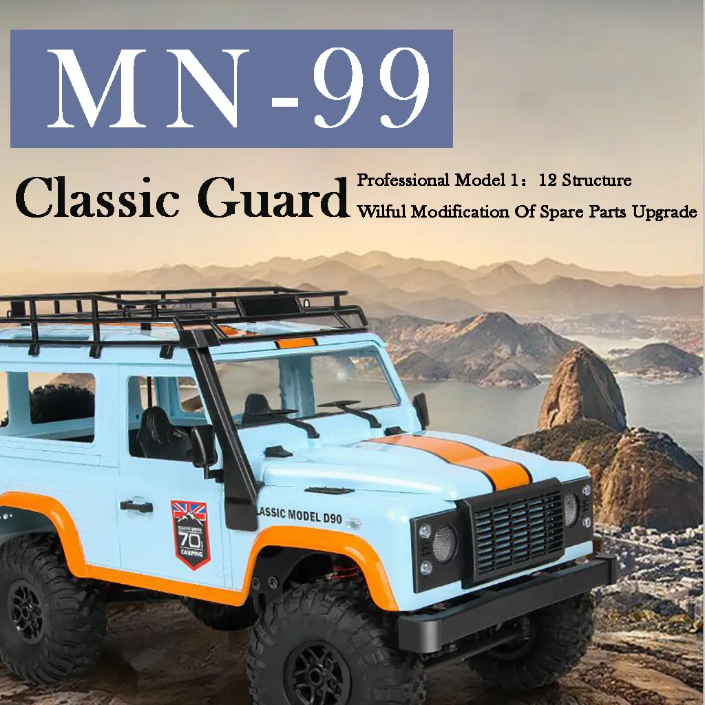 MN 99 2 4G 1/12 4WD RTR военный Рок Гусеничный Радиоуправляемый грузовик багги