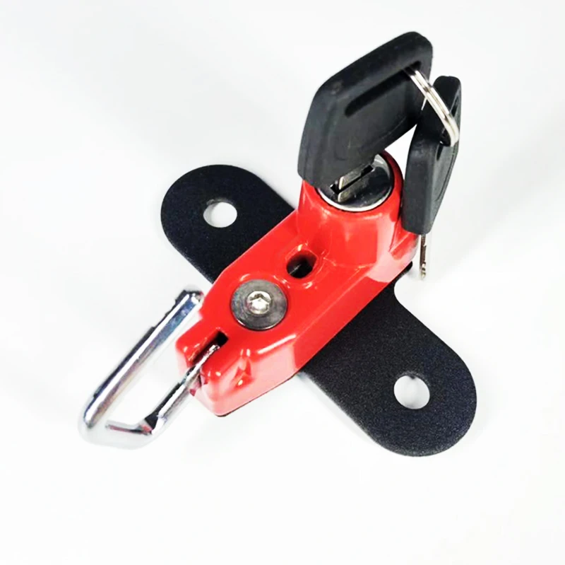 Замок для мотоциклетного шлема с защитой от кражи и 2 ключами из алюминиевого