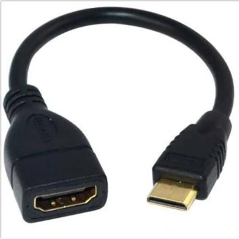 

HDMI A female to Mini HDMI C male cable adapter 1080P for cameras such as Sony Projection LCD and other high-definition devices