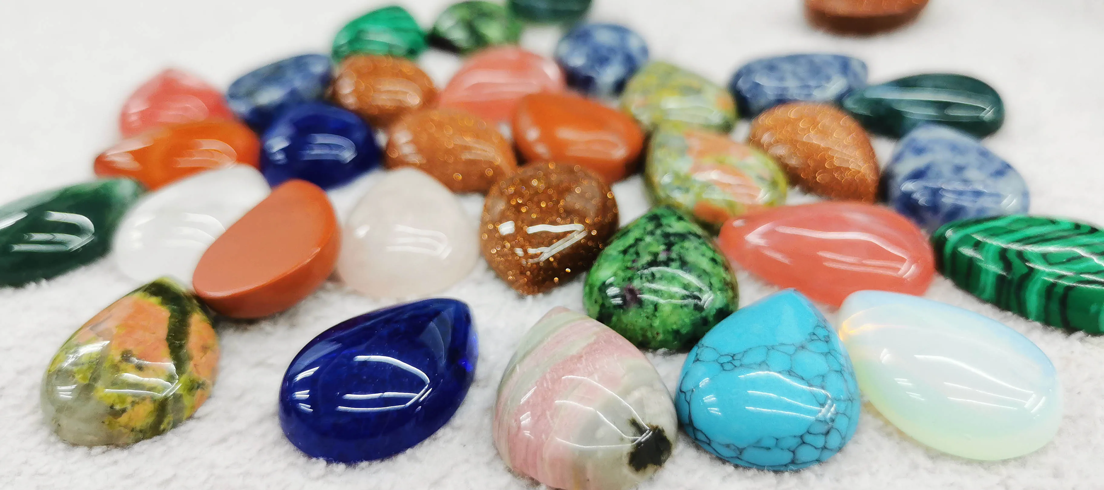 АА класс 10 шт смешанный красный оникс кабошон драгоценный камень Кабошон Капля