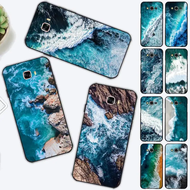 

Blue sea Phone Case for Samsung J 2 3 4 5 6 7 8 prime plus 2018 2017 2016 core