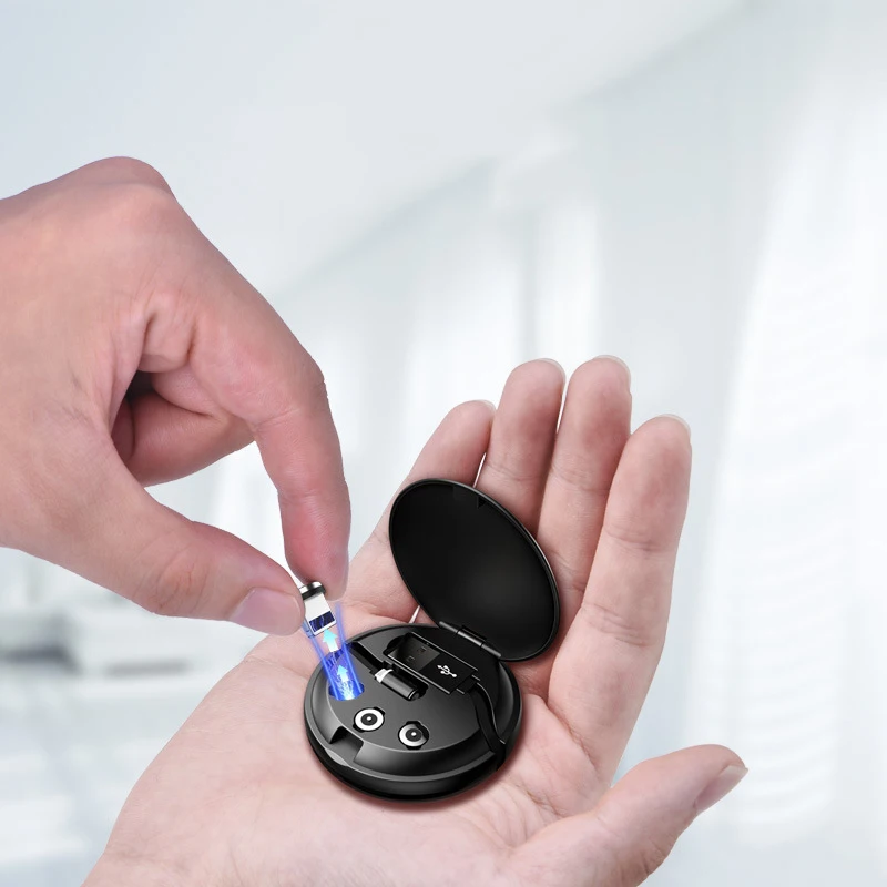 

Магнитный зарядный кабель, 1 м, выдвижной, быстрая зарядка 3 в 1, магнитное зарядное устройство для телефона, совместимое с магнитными устройс...