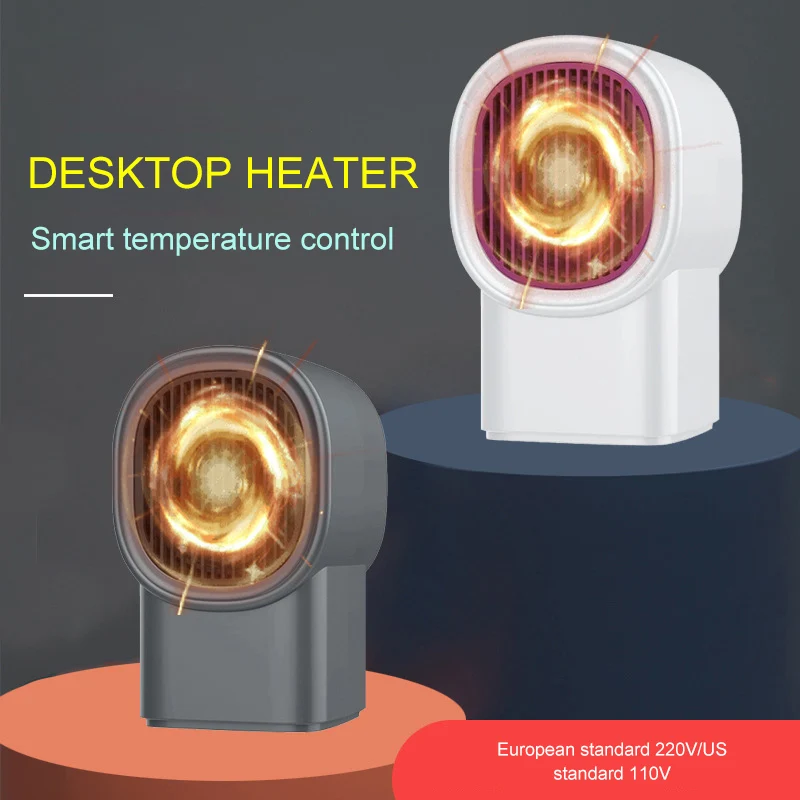 

New Mini Fan Heater Portable Electric Heater Desktop Heating Warm Air Fan Home Office Room Heaters Handy Air Heater Warmer Fan