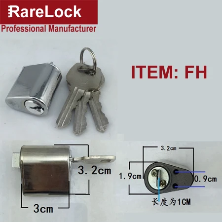 FH Rarelock дверной замок цилиндр для дома ворота спальня ванная комната отель офисная Дверь Аксессуары для замены DIY MS562 hh - Цвет: FH