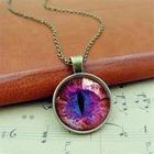 Кулон глаза стрекозы для мужчин и женщин, стильное Ожерелье Стразы в стиле ретро