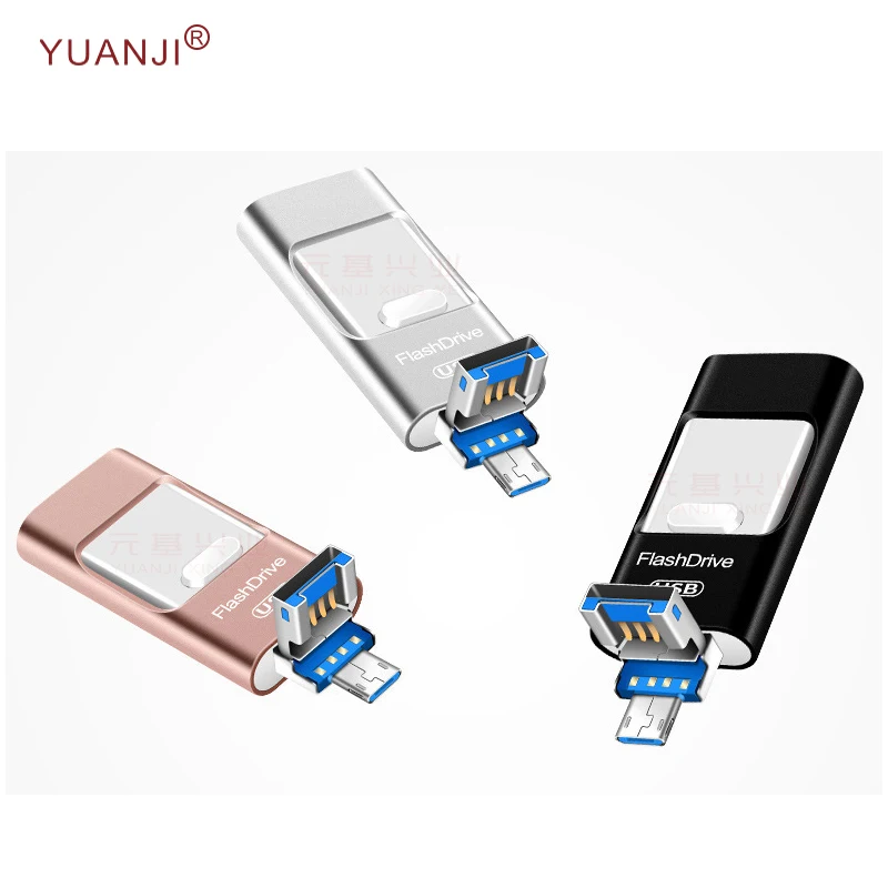 Яркий цвет U диск компьютер телефон OTG usb 32 Гб креативный металлический яркий USB