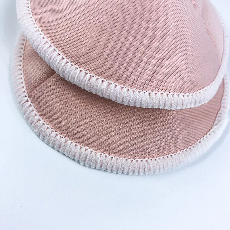 Almohadillas reutilizables org&aacute;nicas de 3 capas para lactancia, almohadilla lavable lisa, impermeable, accesorio para lactancia del beb&eacute;-4
