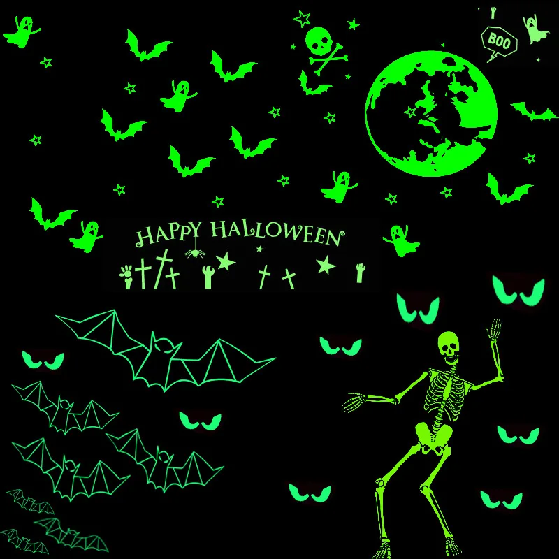 Хэллоуин ужас наклейки на стену декоративные принадлежности отпечаток крови