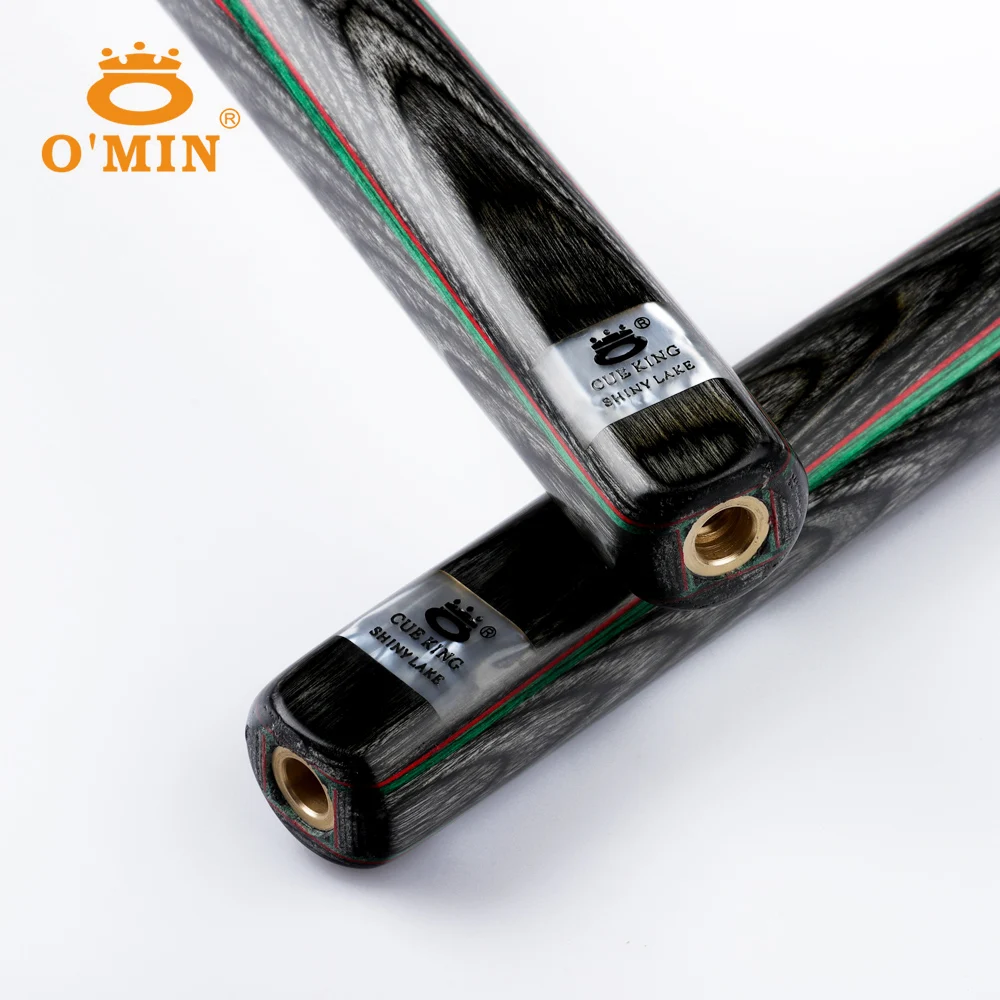 O'MIN блестящее озеро 3/4 Снукер Cue Ebony Tileable Butt чехол с расширением Профессиональный