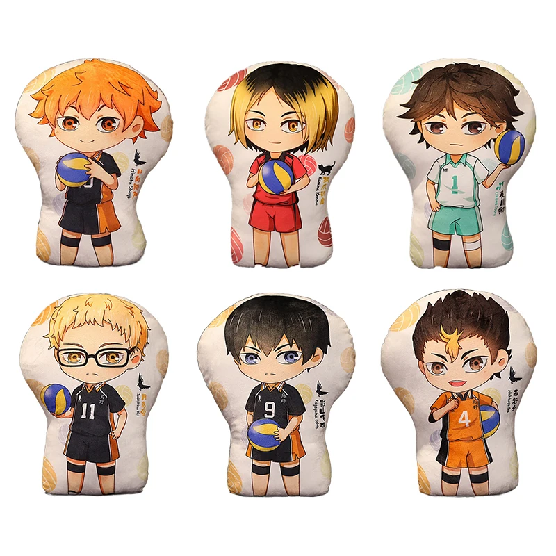 Плюшевый брелок Haikyuu размером 10 см подушка Shoyo Hinata Tobio Kageyama Kei Tsukishima манга анимация