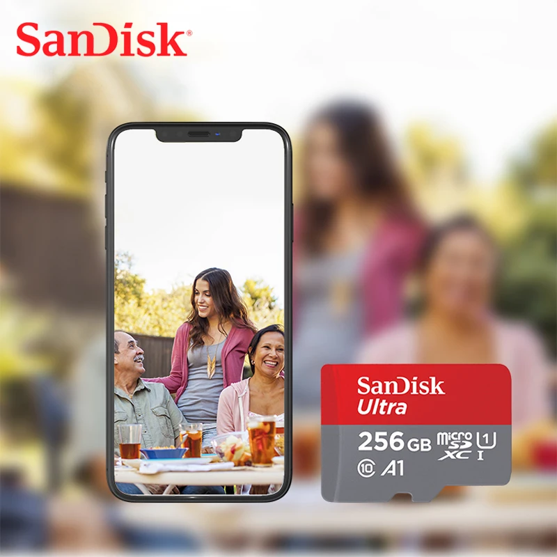 Двойной Флеш-накопитель SanDisk microSDHC/SDXC карты 256G 200G 128G 64G UHS-I A1 слот для карт памяти