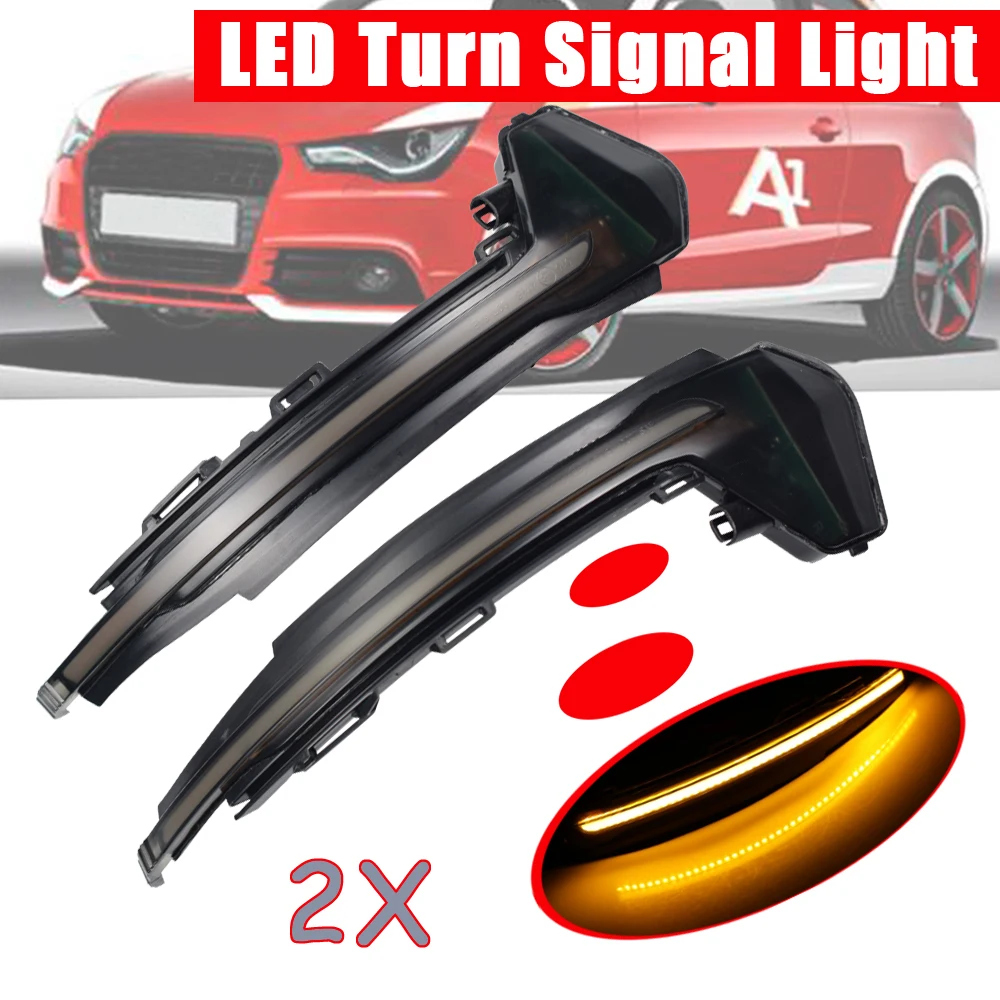 

Светодиодный динамический прокрутка для Audi A1 8X 2011 2012 2013 2014 2015 2016, указатель поворота, зеркальный индикатор поворота, подметание