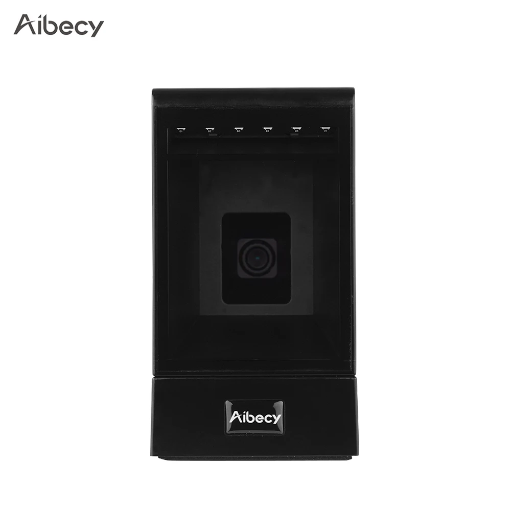 

Aibecy Hands-free Wired 1D 2D QR Barcoder Scanner Omnidirectional Desktop Bar Code Reader Scanning Platform with High Speed