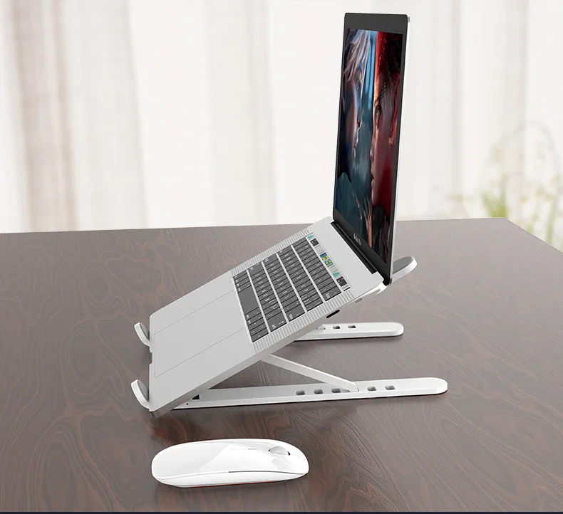 Портативная подставка для ноутбука складная под ноутбук Macbook Pro Air HP lapнастольная