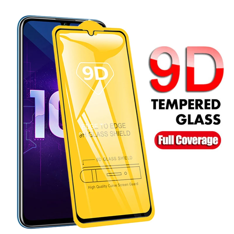 Защитное стекло для Huawei Honor 10 Lite 3D закаленное на Xonor Light 20 10X 9 9A 9C 9X 10i Защитная