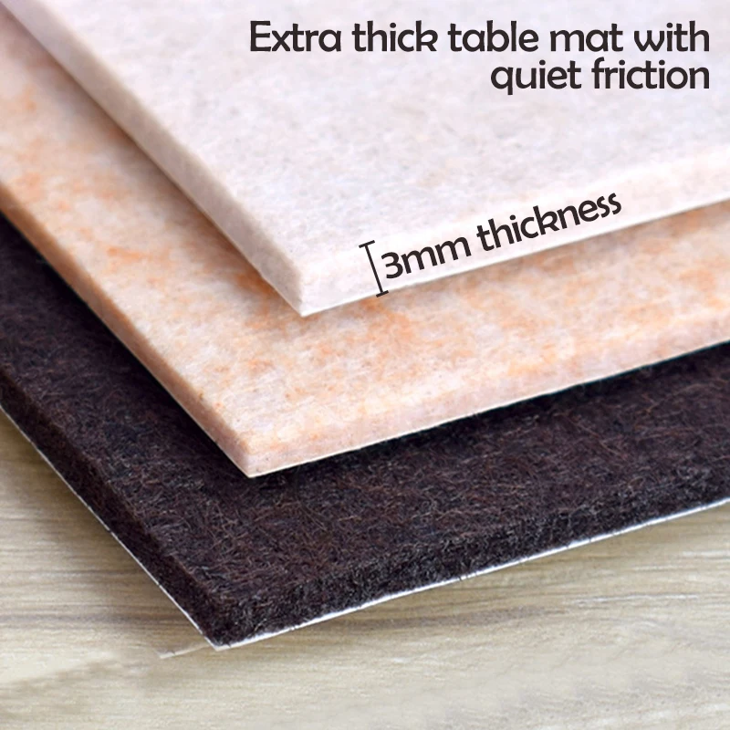 Новое прибытие самоклеющиеся квадратные войлочные прокладки мебель пол