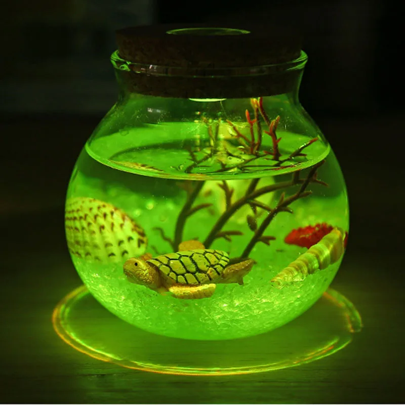 Ночной светильник креативный красивый для аквариума сделай сам прочный