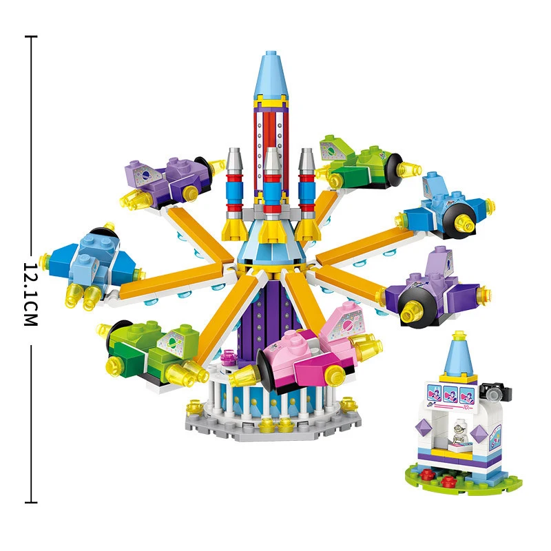 Девочки Совместимость Друзья серии парк развлечений колесо обозрения модель