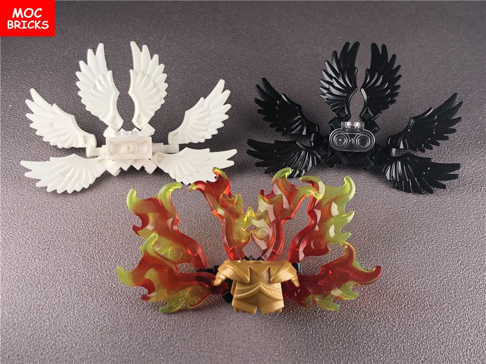 Кубики MOC Flame bee wings 11100 10183 93250 армированный развивающий конструктор фигурка сделай