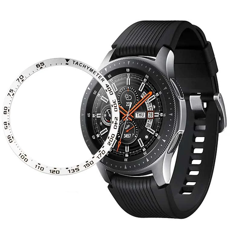 Металлический чехол с кольцом-ободком для Samsung Galaxy Watch 46 мм 42 защитный рамкой Gear S2