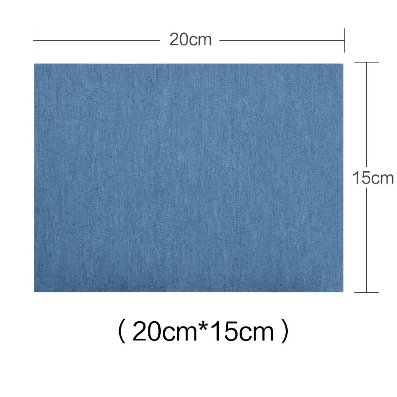 15*20CM Jeans Elbow Fabric Iron-on Denim Patches Clothes DIY Repair Pants Knee Applique Apparel Self-adhesive Hole Patch | Дом и сад