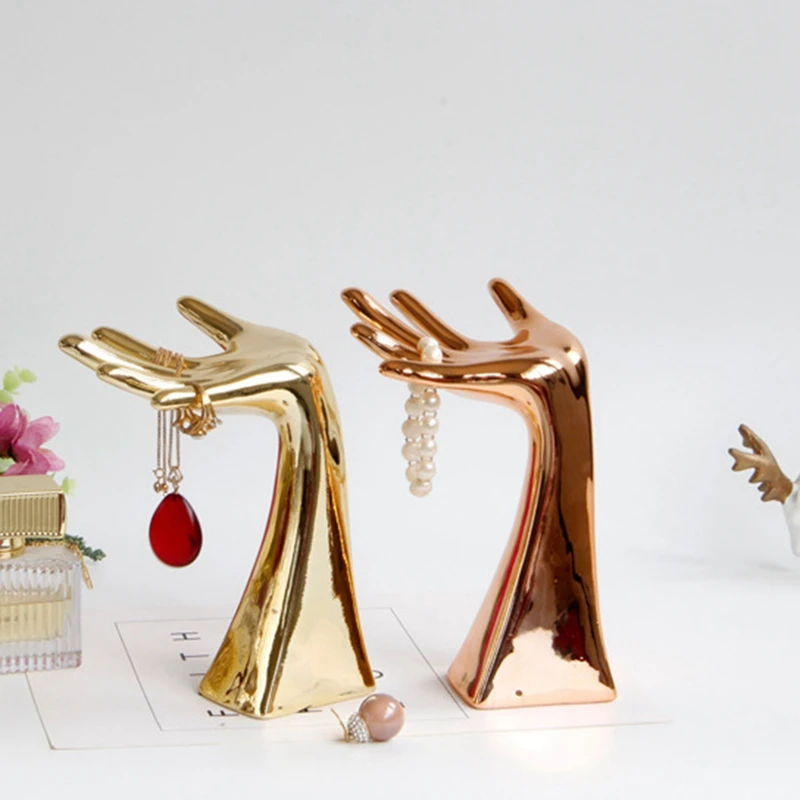 

Style Simple and Elegant Female Home Decoration Ceramic Crafts Decoration Creative Jewelry Shelf