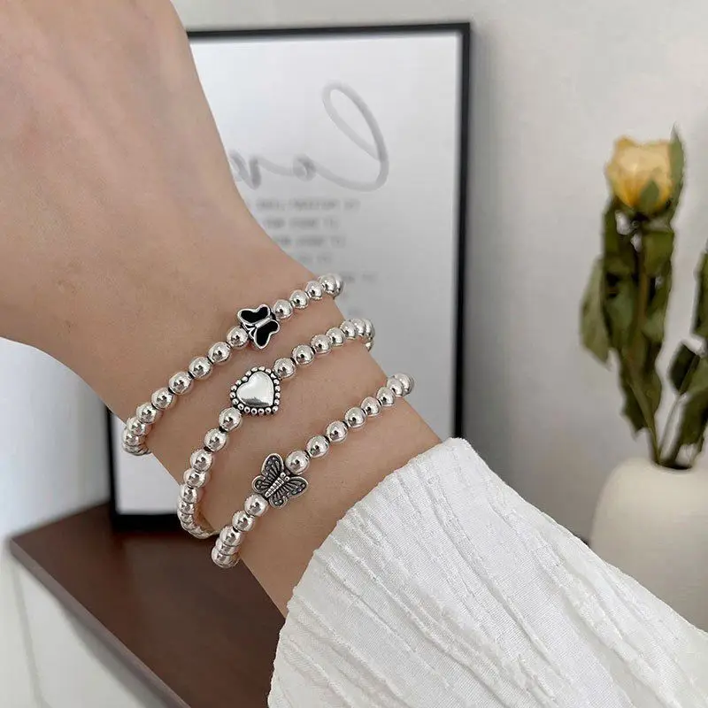 

Love Butterfly Bracelet Retro Pearl Bangle Bracelets for Women Exquisite Jewelry Gift Accessories Girl
