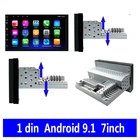 Автомобильное стерео радио, 1DIN, Wi-Fi, 2 + 32 ГБ, 7 дюймов, Android 9,0, четырехъядерный процессор, GPS-навигация, автомобильный радиоплеер