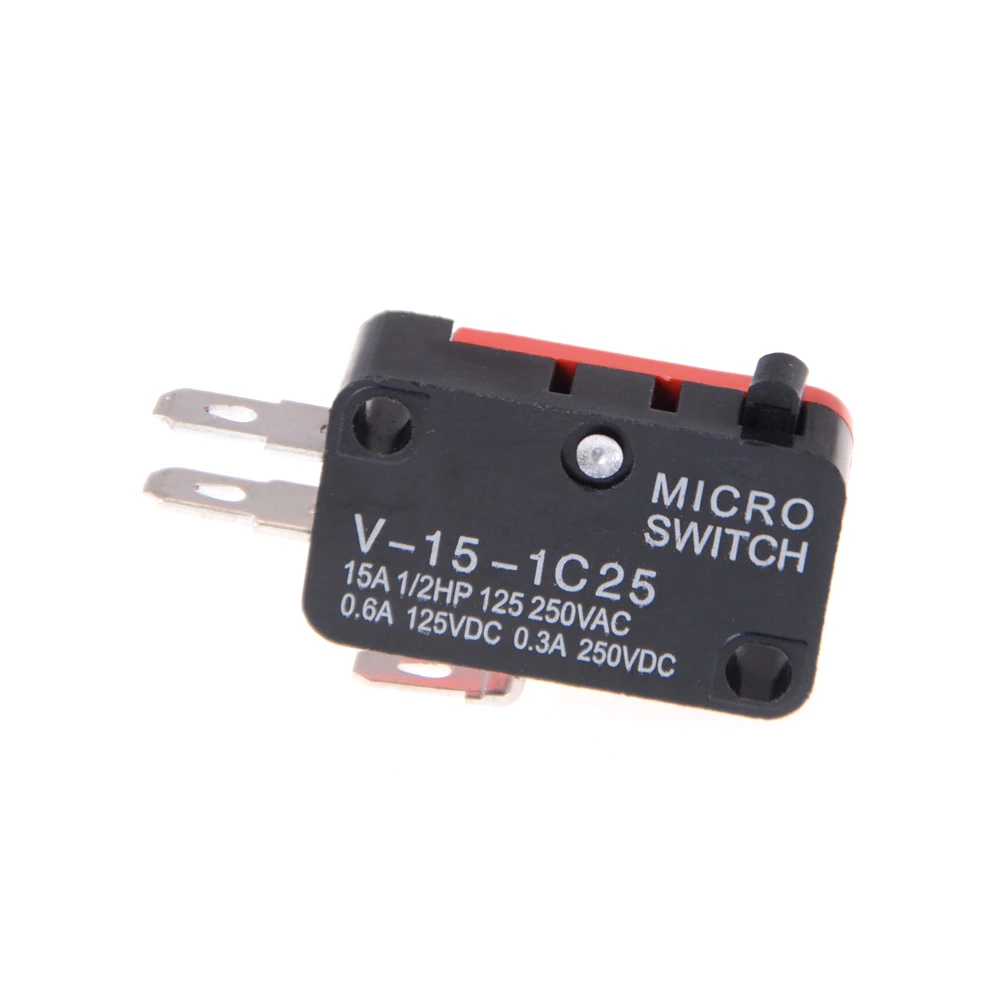 5pcs/lot 250V 16A Microwave Oven Door Arcade Cherry Push Button SPDT 1 NO NC Micro Switch V-15-1C25 Hot | Обустройство дома
