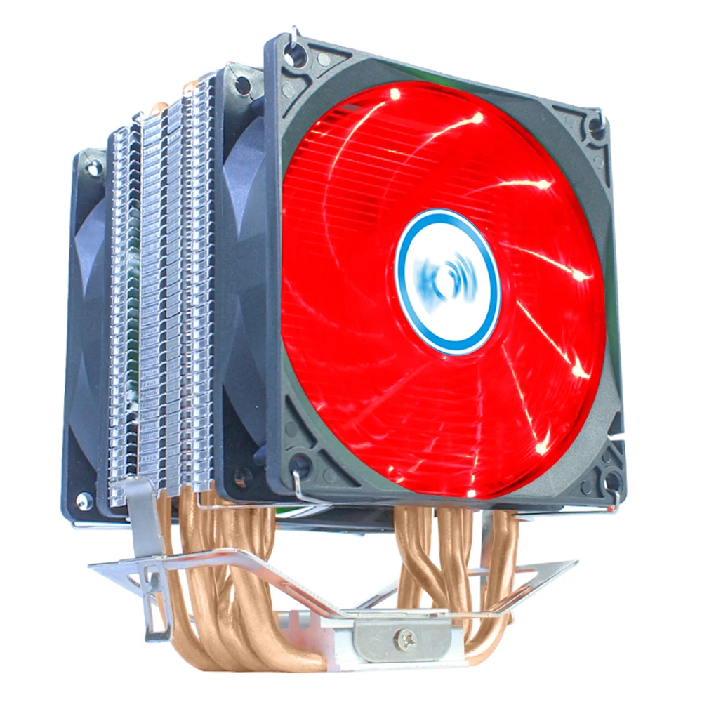 

Quiet Cpu Cooling Fan RGB Heatsinks 6 Heat Pipe 90mm X79 X99 Intel LGA 2011V3 1155 1356 1366 AMD AM4 AM3 AM2 Ventilation Cooler