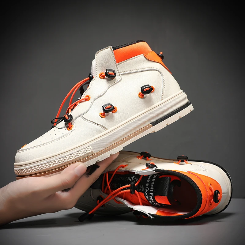 

Luxury Man Designer Casual Air Shoes For Men White High Sneakers Man Male Men's Sport Shoes Fashion Original Shoe 2021 Black