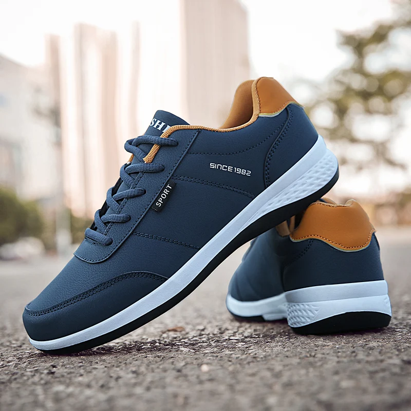 OZERSK Men Sneakers Fashion Casual Shoes Leather Breathable Man Lightweight Male Adult Tenis Zapatos Krasovki |