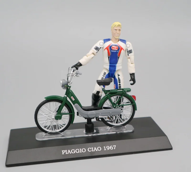 1/18 сплав Piaggio Ciao 1967 Электрический велосипед Модель игрушки автомобили коллекция велосипед игрушки автомобиль