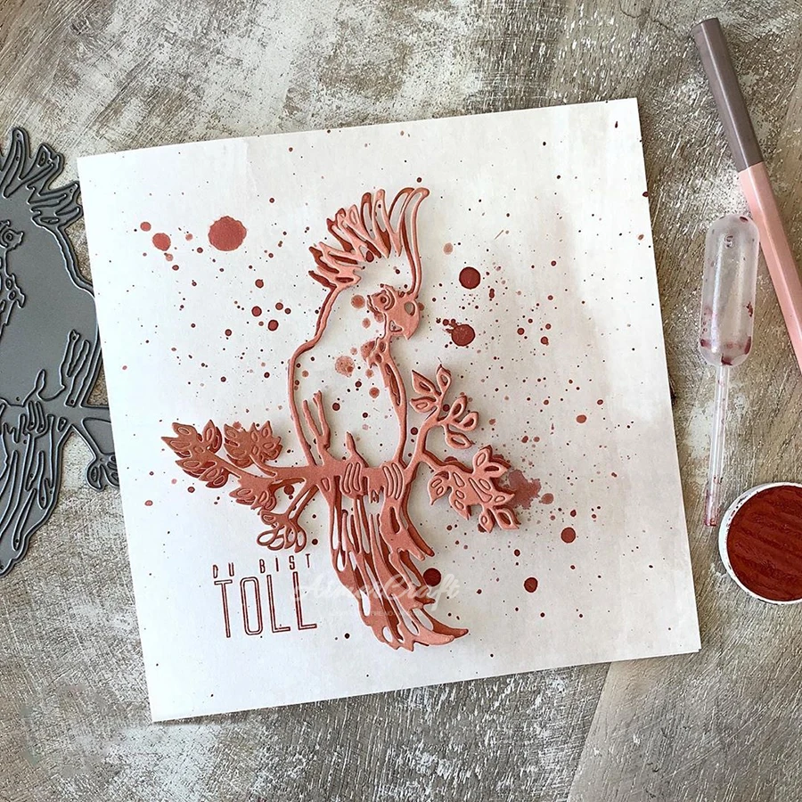 Металлическая вырубка для птиц насекомых рыб трафарет скрапбукинга сделай сам