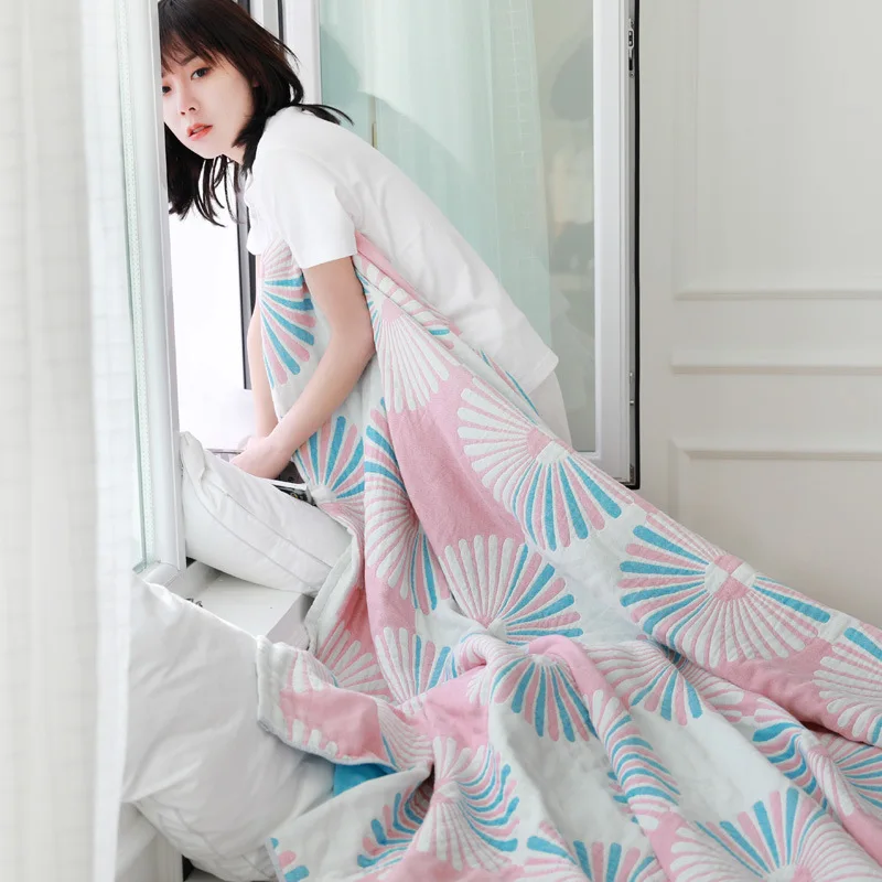 Сезон: весна–лето хлопковое Марлевое полотенце муслин Одеяло на постельное