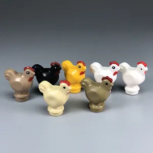 5 шт.лот куриный член курица цыплята строительные блоки животные ферма блоки фигурки аксессуары MOC части модели блоки игрушки для детей