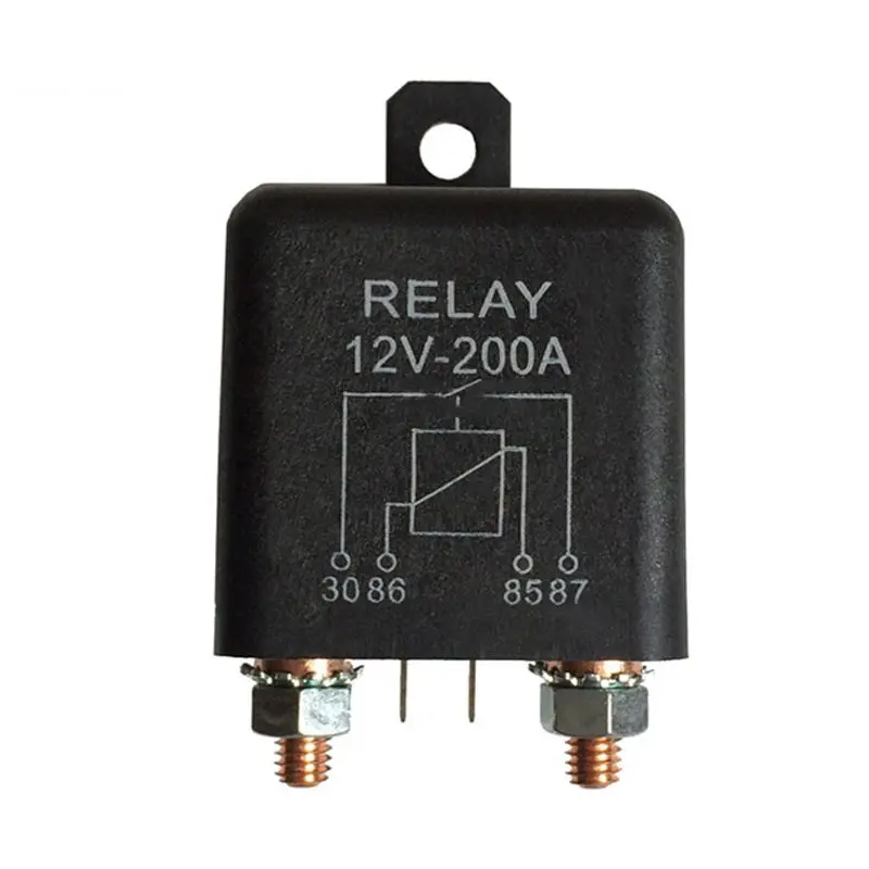 12V 200A нормально открытый 4 Pin Реле сверхмощный автомобильный морской разделение