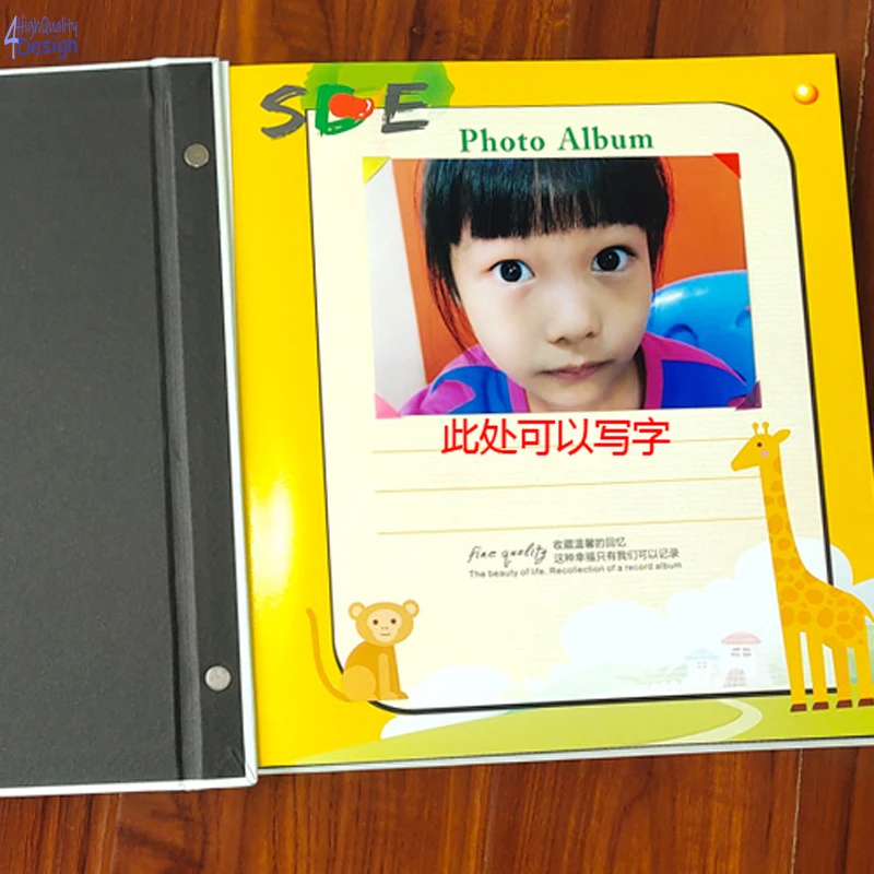 

16 Inch DIY Photo Album 40 Pages Handcraft Self Stick Drawing Baby Child Growth Books Family Commemorative Anniversary Gift