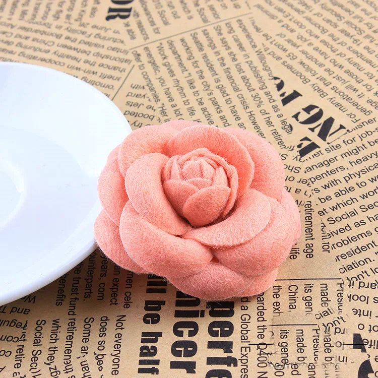 Pink Flower I-Remiel высококлассная корейская мода новая ткань цветок лук брошь для кардигана шелковые шарфы Пряжка булавка для женской одежды аксессуары - Окраска металла: Pink Flower