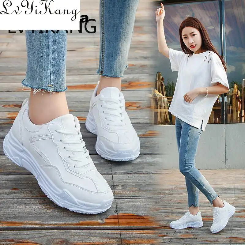 Новинка 2019 Весенняя модная женская повседневная обувь замшевые кожаные туфли на