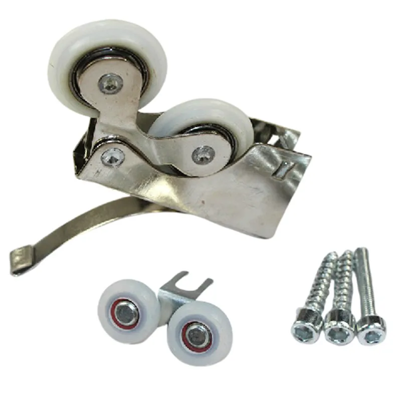 Раздвижные двери двойного колеса бегунок бесшумный ролик шкаф стекло раздвижные