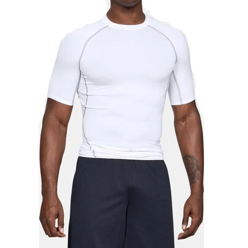 Для мужчин тренировки футболки быстросохнущая короткий рукав для тренировок на