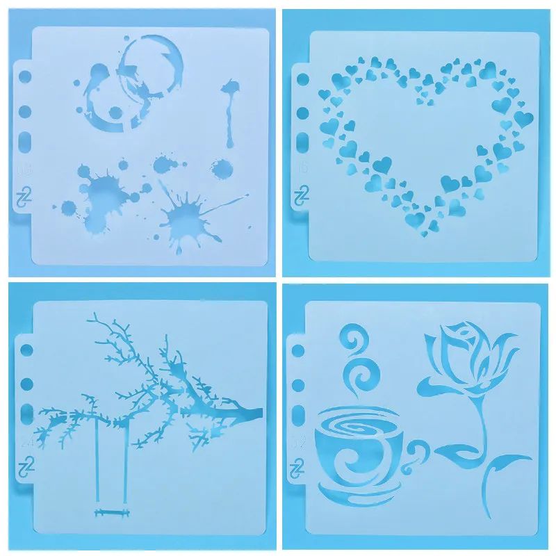 Художественные трафареты для скрапбукинга бутон любви декоративные тиснение