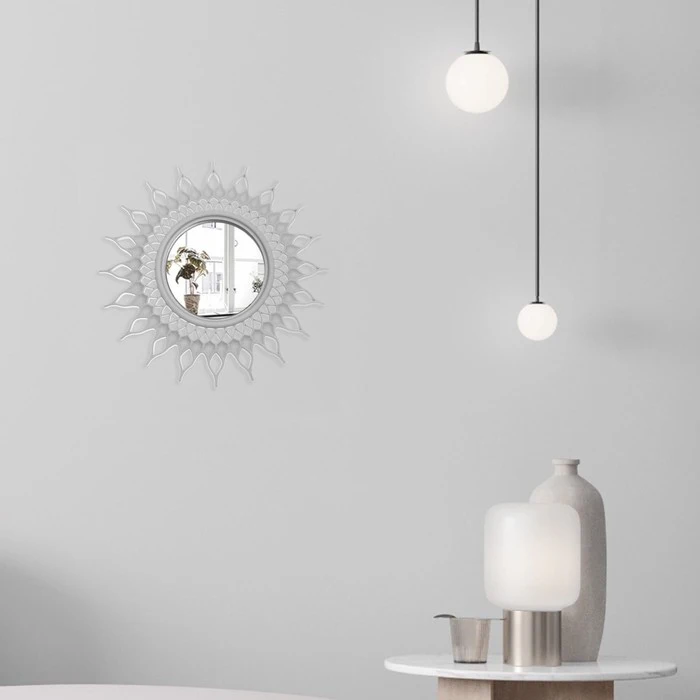 Зеркало настенное Солнце d зеркальной поверхности 10 5 см