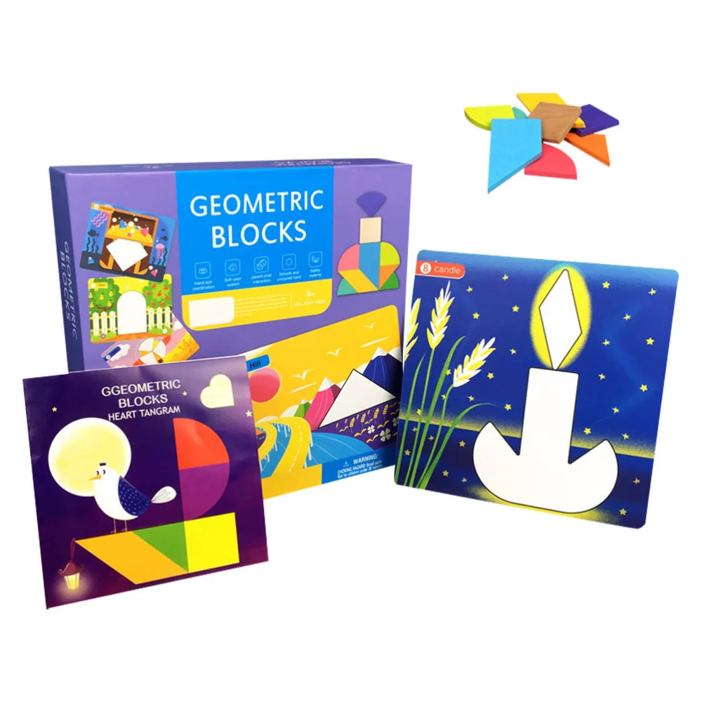 1 Набор деревянные головоломки обучающие игры безопасные забавные блоки для