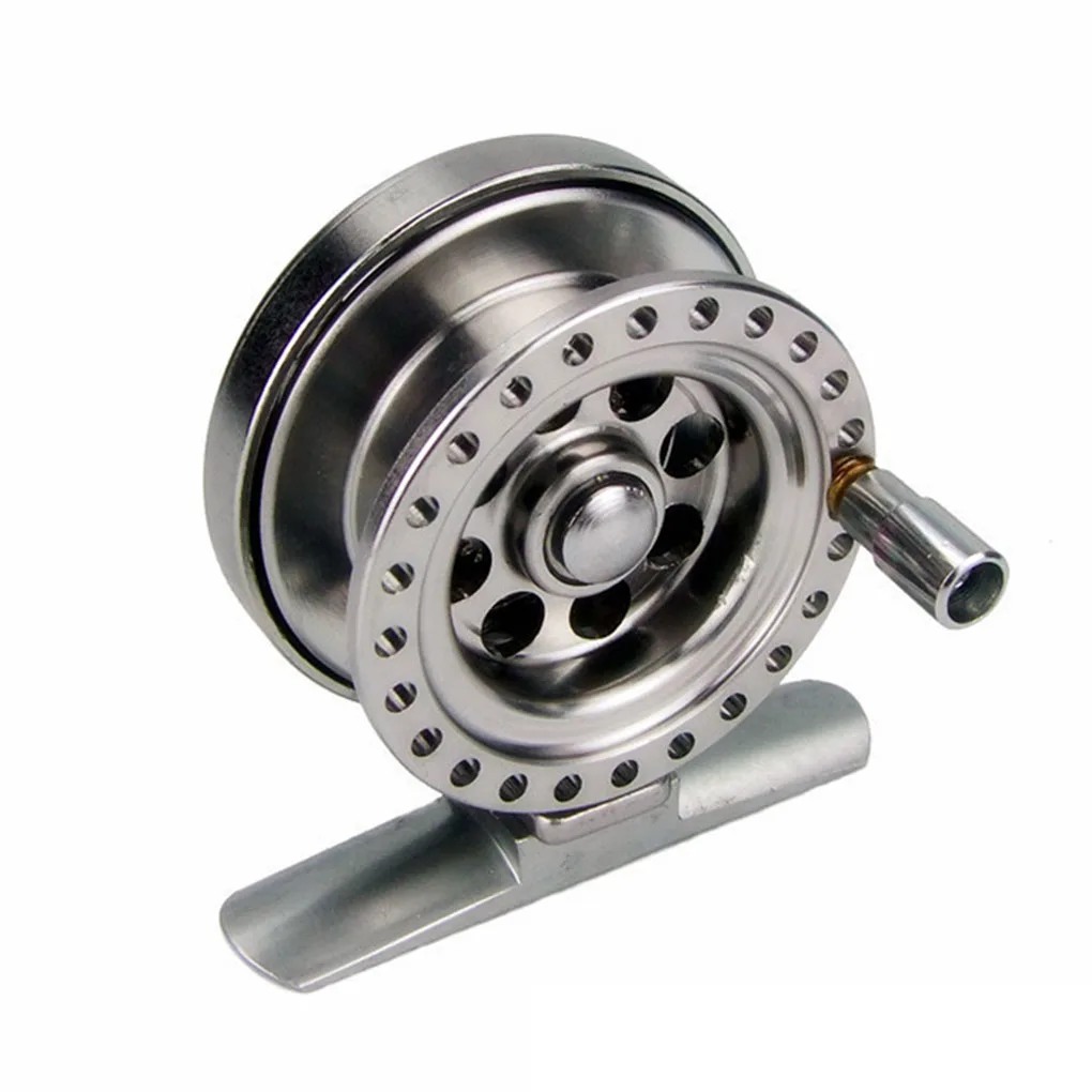 

1:1 High Quality Full Aluminum Ice Fishing Reel Both Handed V-shape 2BB+RBB Ice Fishing Wheel 50mm Fly Fishing Reels Gear Ratio